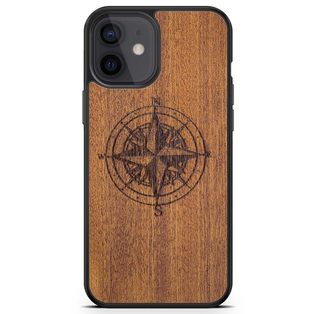 Compass Mahogany Phone Case