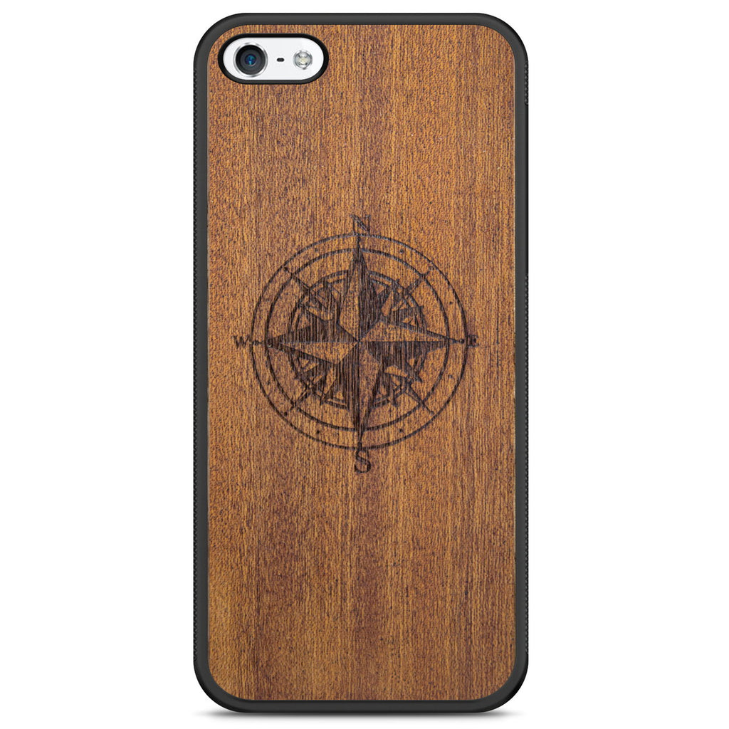 Compass Mahogany Phone Case