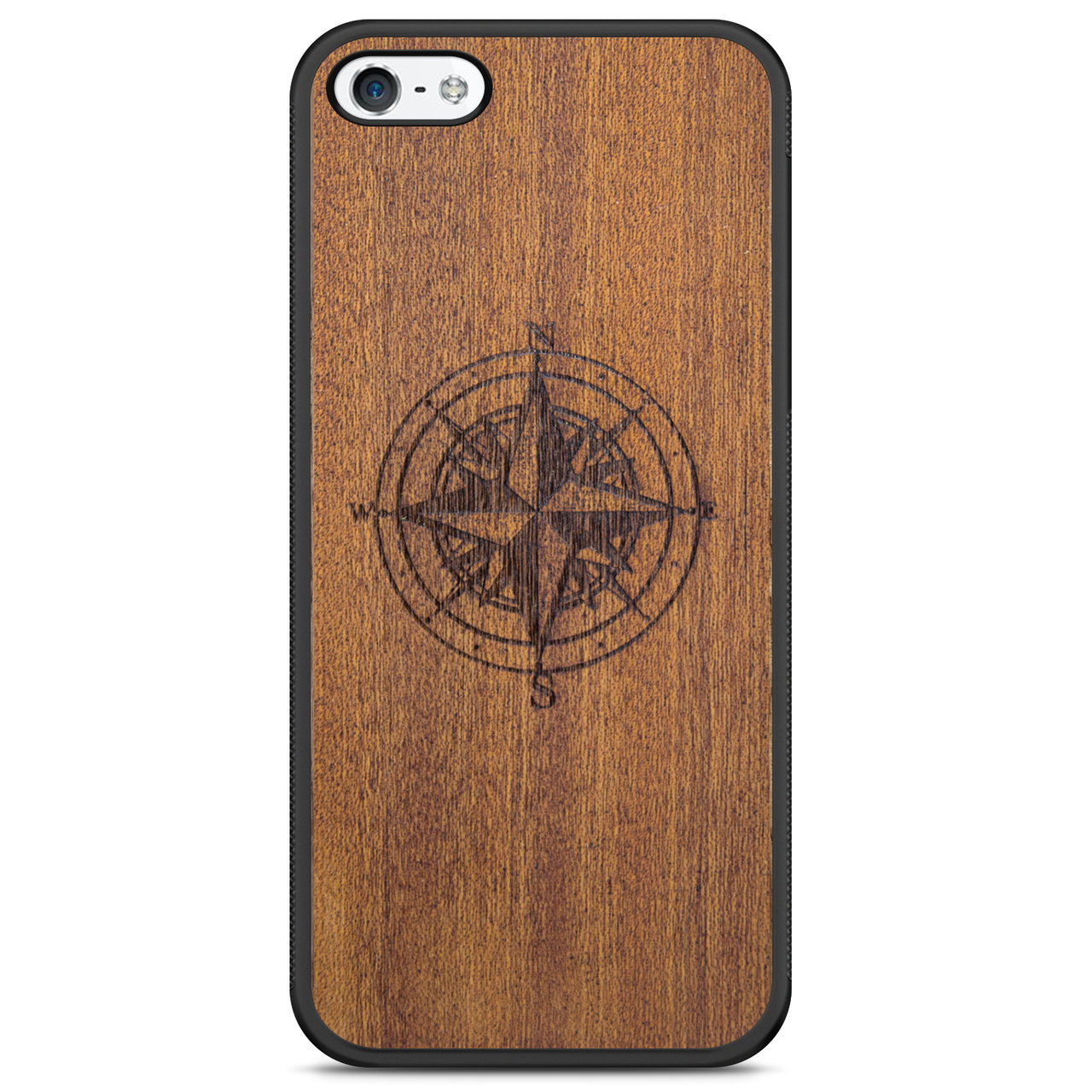 Compass Mahogany Phone Case