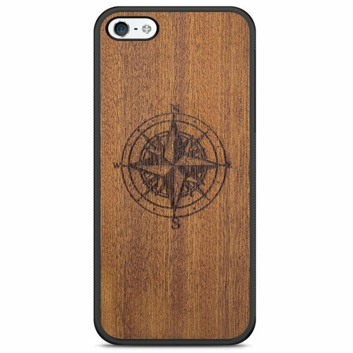 Compass Mahogany Phone Case