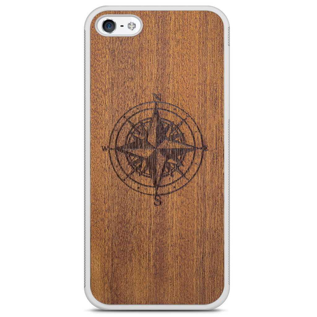 Compass Mahogany Phone Case