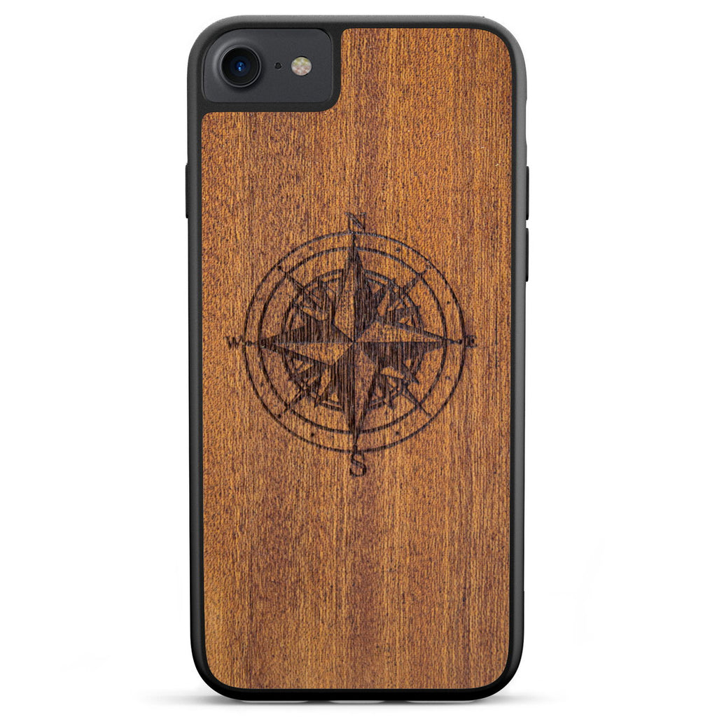 Compass Mahogany Phone Case
