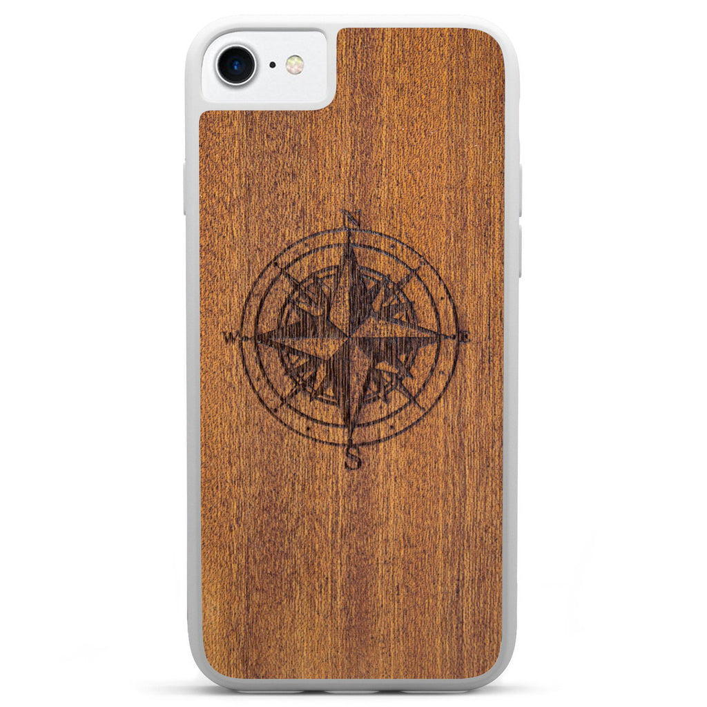 Compass Mahogany Phone Case