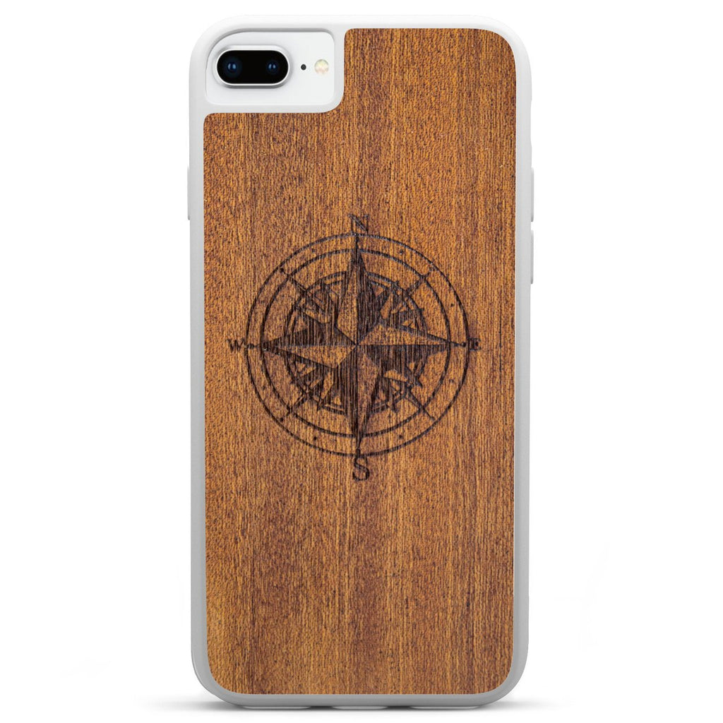 Compass Mahogany Phone Case