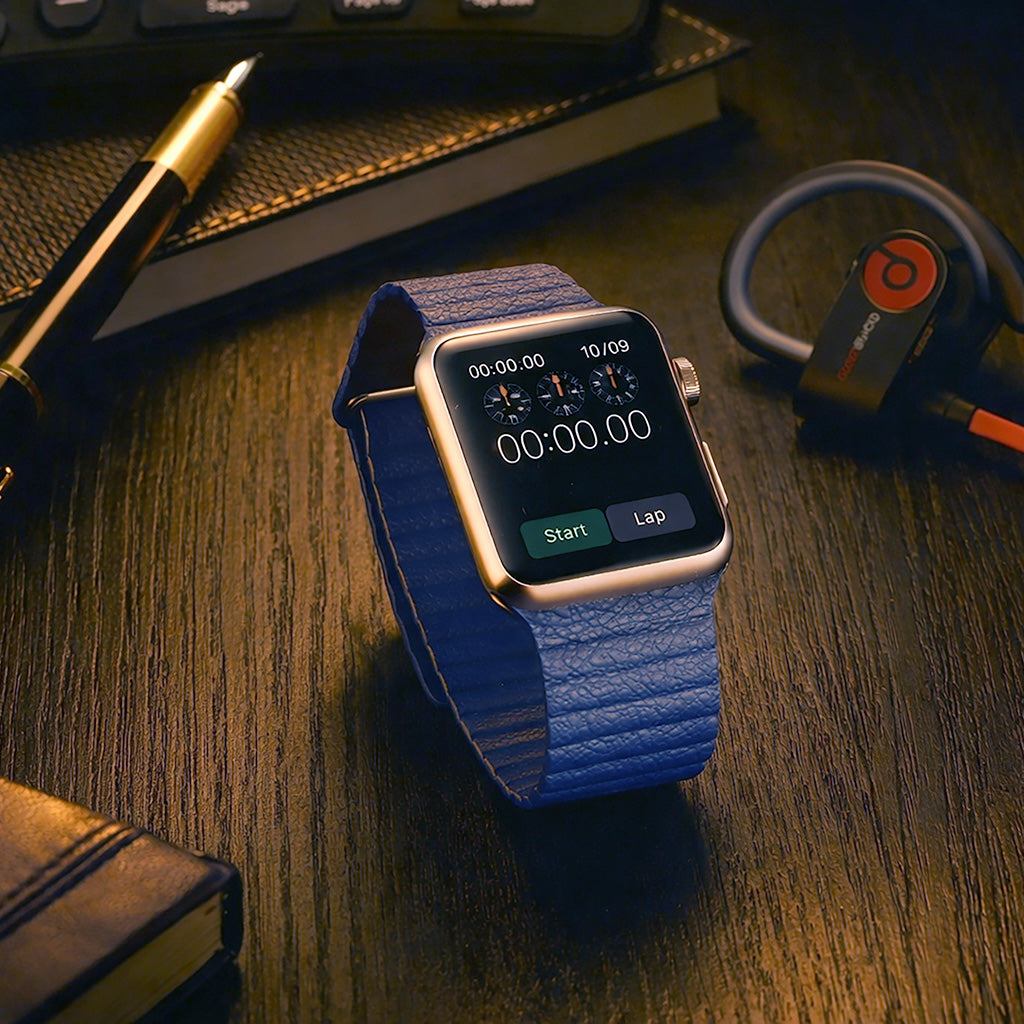Genuine Leather Magnetic Apple Watch Band
