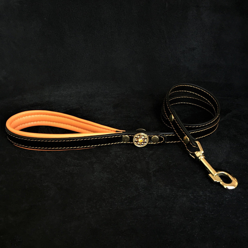 The "Bijou" Collar Orange & Black