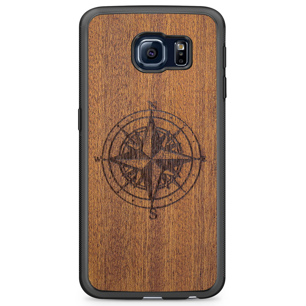 Compass Mahogany Phone Case