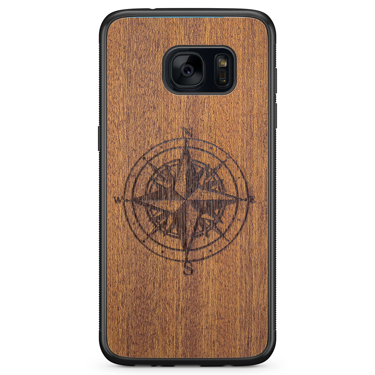 Compass Mahogany Phone Case