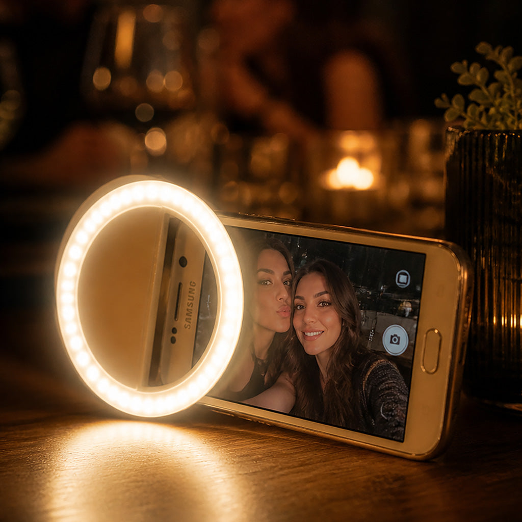 Portable Selfie Ring Clip-On for Mobile Phone